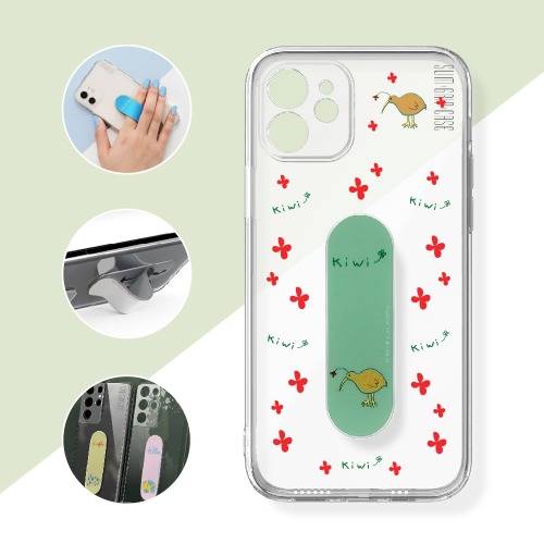 모모스틱 쥴리시리즈 4탄 투명슬림그립케이스 갤럭시 아이폰